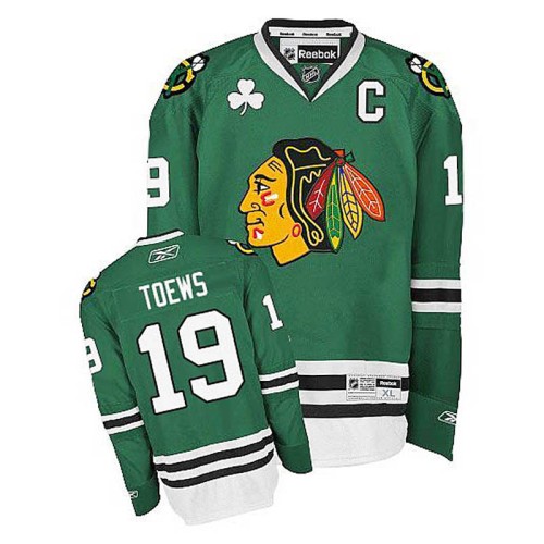 Jonathan Toews #19 Green Premier Jersey