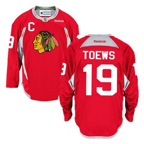Jonathan Toews #19 Red Practice Jersey