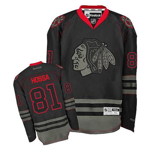 Marian Hossa #81 Black Premier Jersey