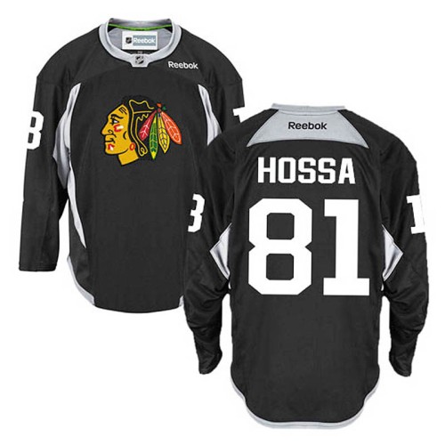 Marian Hossa #81 Black Practice Jersey