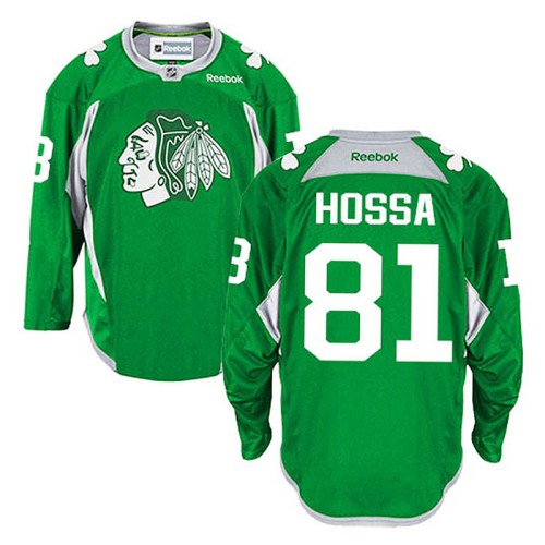 Marian Hossa #81 Green Practice Jersey