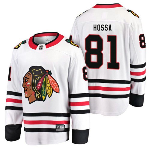 #81 Breakaway Away Marian Hossa Jersey White