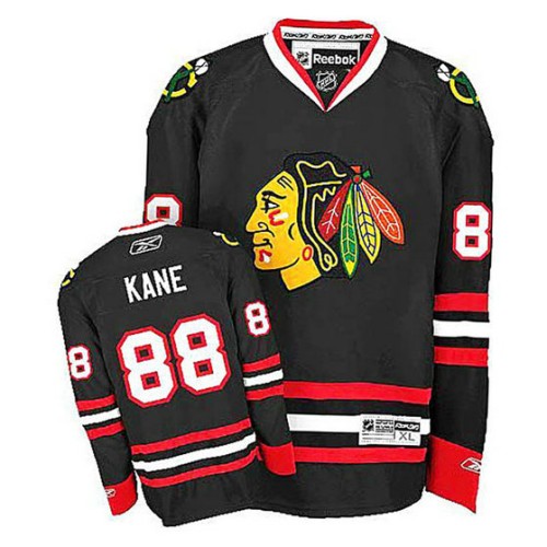 Patrick Kane #88 Black Alternate Authentic Jersey