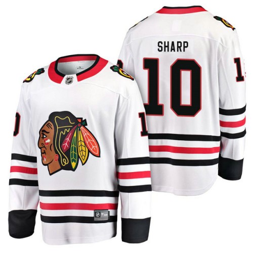 #10 Breakaway Away Patrick Sharp Jersey White