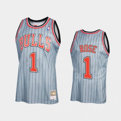 Derrick Rose Men #1 2021 Reload 2.0 Vintage Gray Jersey