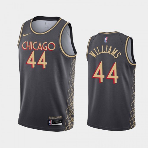 Men's Chicago Bulls Patrick Williams #44 2021 City Black Jersey