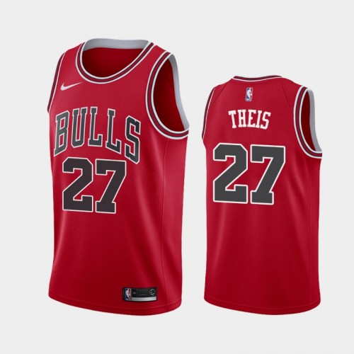 Men's Chicago Bulls Daniel Theis #27 2021 Icon Red Jersey