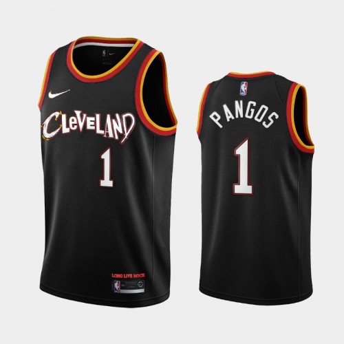 Cleveland Cavaliers Kevin Pangos Men #1 City Edition Black Jersey