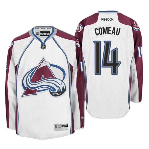 #14 Blake Comeau White Hockey Away Premier Jersey