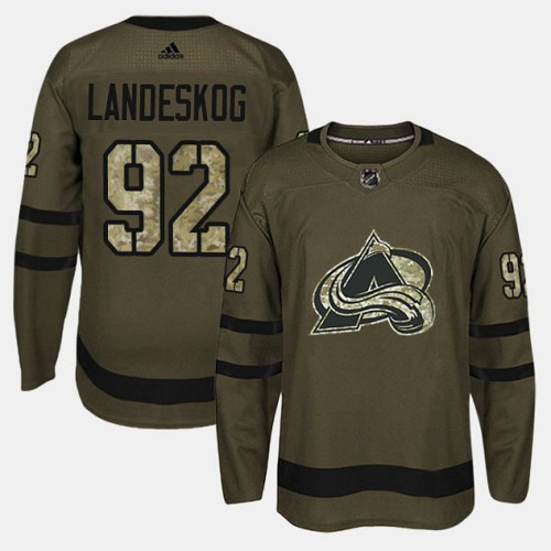 #92 Camo Salute To Service Gabriel Landeskog Jersey
