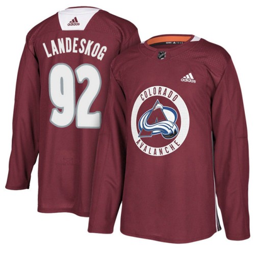 #92 Maroon New Season Practice Gabriel Landeskog Jersey
