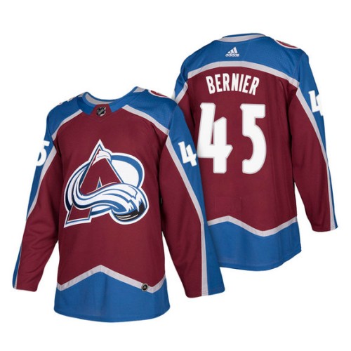 #45 Jonathan Bernier Burgundy 2018 New Season Player Home Jersey