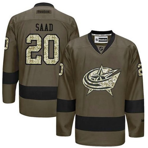 Brandon Saad #20 Green Camo Player Jersey