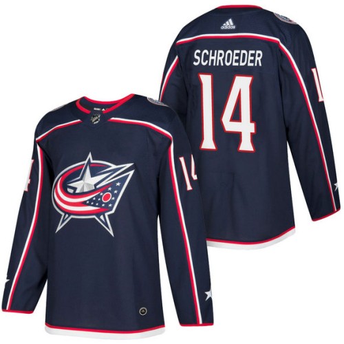 #14 Jordan Schroeder Navy 2018 New Season Player Home Jersey