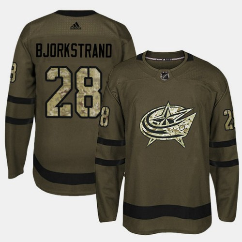 #28 Camo Salute To Service Oliver Bjorkstrand Jersey