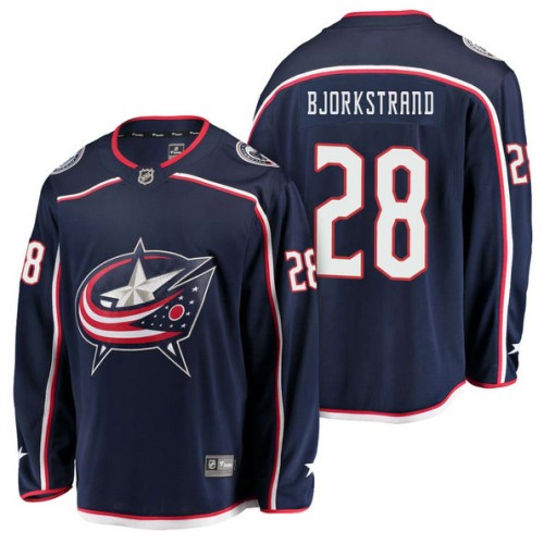 #28 Breakaway Player Home Oliver Bjorkstrand Jersey Navy