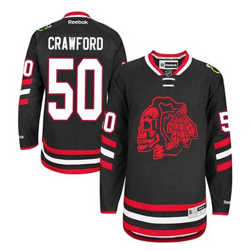 Corey Crawford #50 Black 2014 Stadium Series Jersey