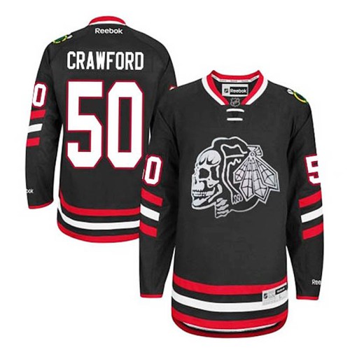 Corey Crawford #50 Black 2014 Stadium Series Jersey