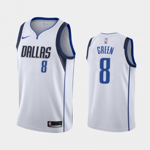 Men's Dallas Mavericks Josh Green #8 Association 2020 NBA Draft First Round Pick White Jersey