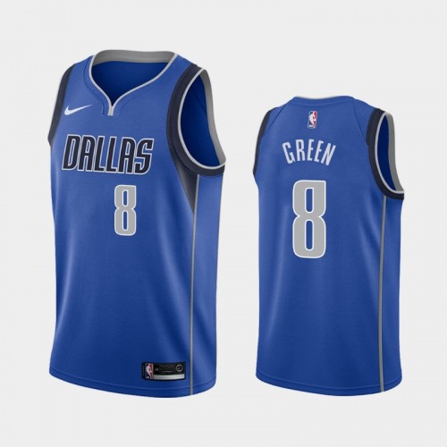 Men's Dallas Mavericks Josh Green #8 Icon 2020 NBA Draft First Round Pick Blue Jersey
