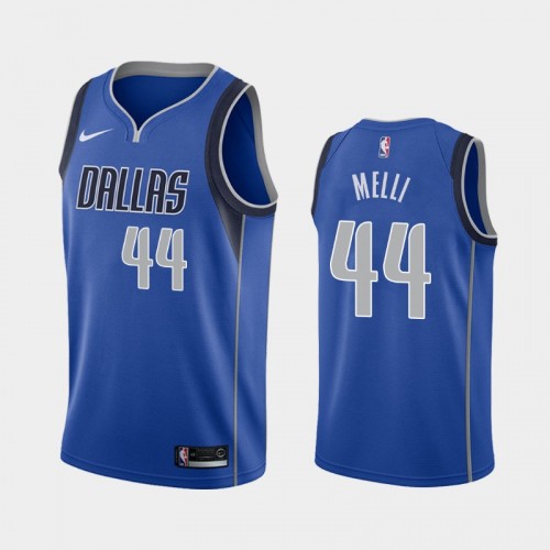 Men's Dallas Mavericks Nicolo Melli #44 2021 Icon Blue Jersey