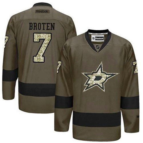 Neal Broten #7 Green Camo Player Jersey