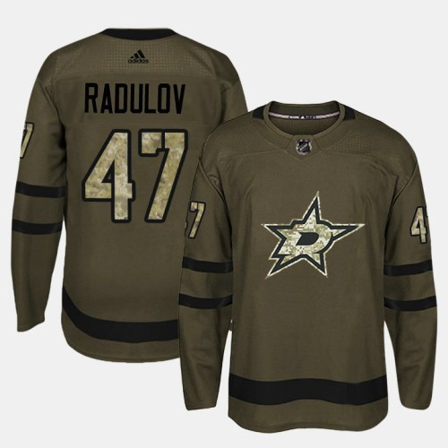 #47 Camo Salute To Service Alexander Radulov Jersey