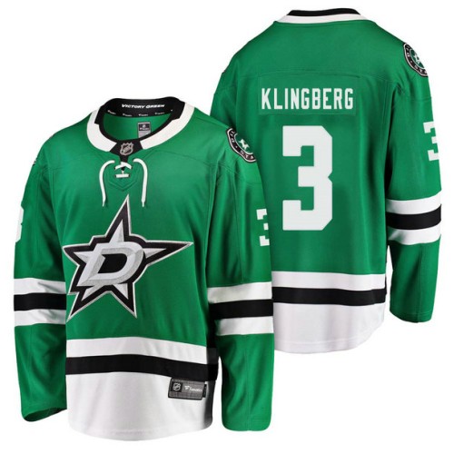 #3 Breakaway Player John Klingberg Jersey Kelly Green