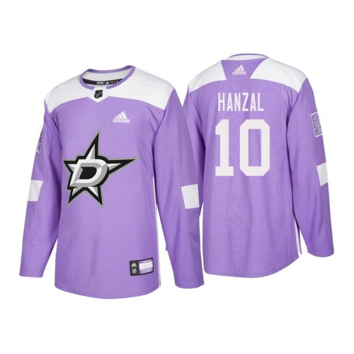#10 Martin Hanzal Purple 2018 Authentic Hockey Fights Cancer Jersey