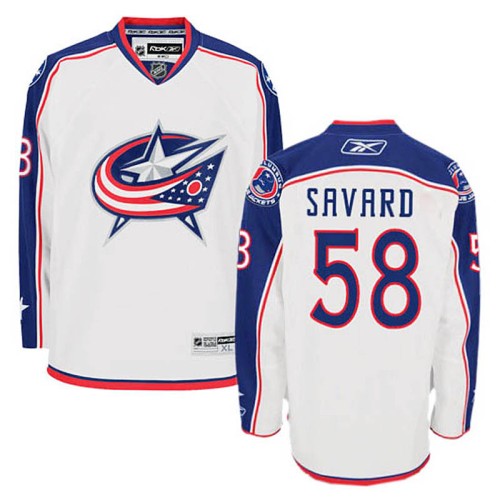 David Savard #58 White Away Jersey