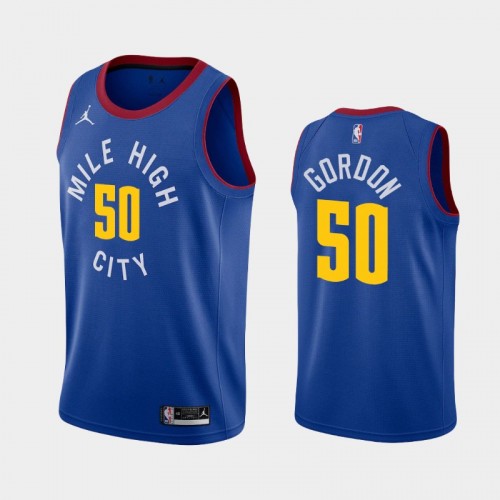 Men's Denver Nuggets Aaron Gordon #50 2021 Statement Royal Jersey