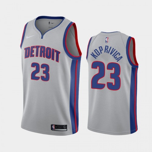 Detroit Pistons Balsa Koprivica 2021 Statement Edition Gray Jersey
