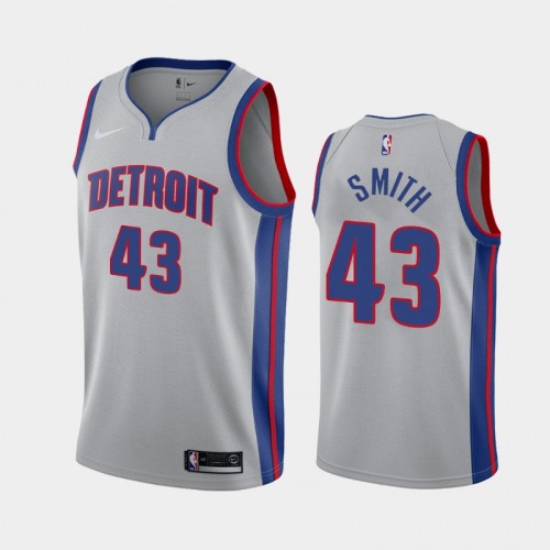 Detroit Pistons Chris Smith Men #43 Statement Edition Pac-12 MIP 2020 Gray Jersey