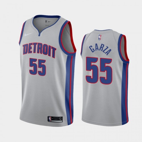 Detroit Pistons Luka Garza 2021 Statement Edition Gray Jersey