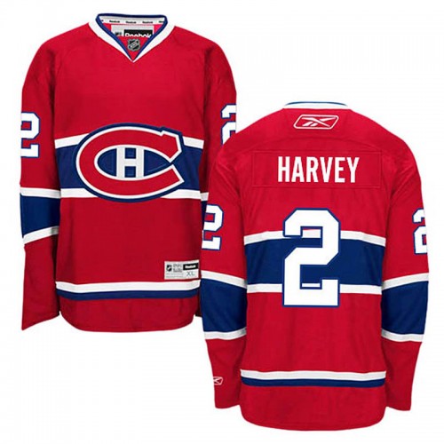 Doug Harvey #2 Red Home Jersey