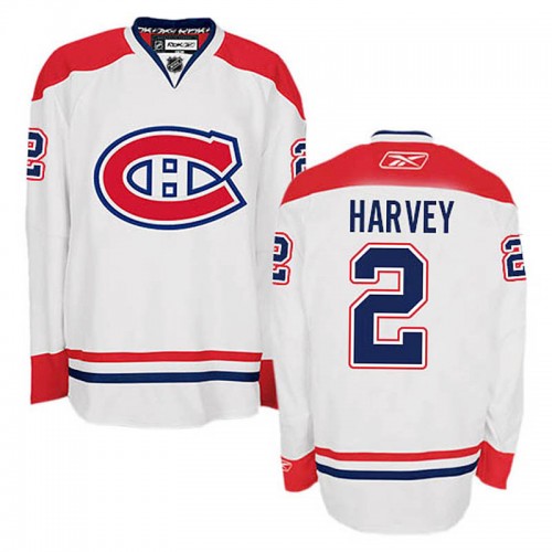 Doug Harvey #2 White Away Jersey