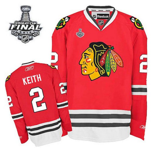 Duncan Keith #2 Red 2015 Stanley Cup Home Jersey