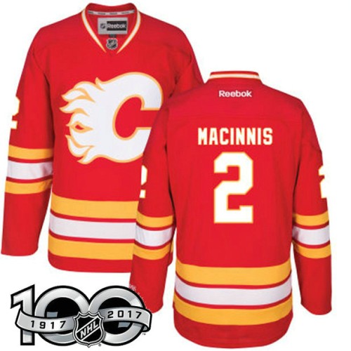 #2 Al MacInnis Red 100 Greatest Player Jersey