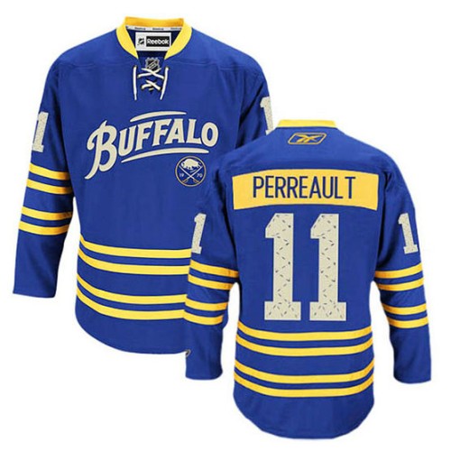 Gilbert Perreault #11 Royal Blue Alternate Jersey