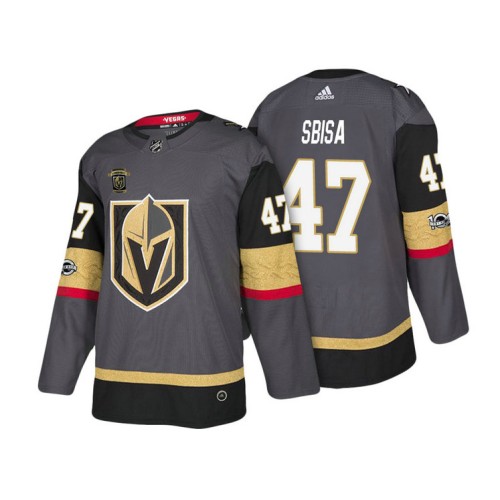 #47 Luca Sbisa Steel Gray 2018 Authentic Player Home Jersey