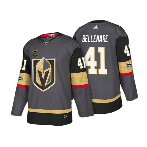 #41 Pierre-Edouard Bellemare Steel Gray 2018 Authentic Player Home Jersey