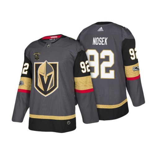 #92 Tomas Nosek Steel Gray 2018 Authentic Player Home Jersey