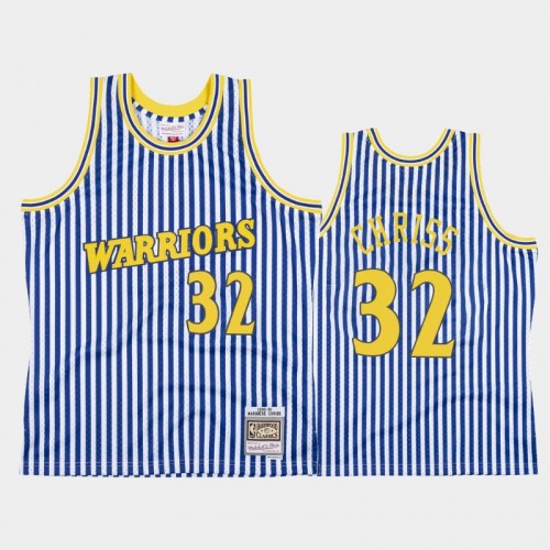 Golden State Warriors #32 Marquese Chriss Striped Blue 1990-91 Jersey