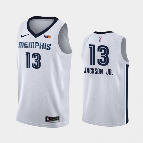 Memphis Grizzlies Association #13 Jaren Jackson Jr. White 2019 season Jersey