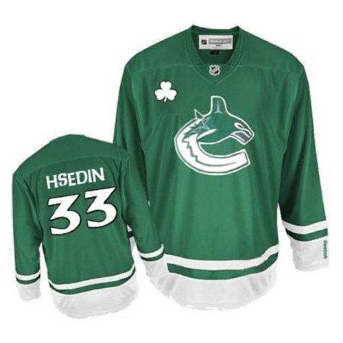 Henrik Sedin #33 Green St. Patrick's Day Jersey