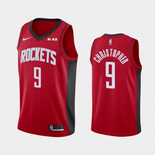 Houston Rockets Josh Christopher Men #9 Icon Edition Red Jersey