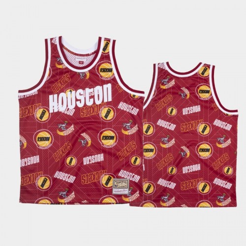 Houston Rockets Red Tear Up Pack Hardwood Classics Jersey