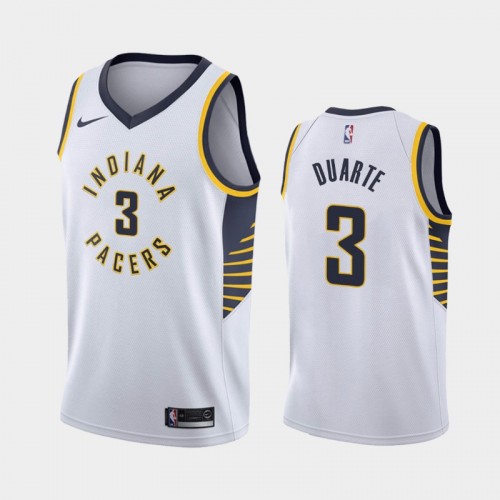 Indiana Pacers Chris Duarte 2021 Classic Edition White Jersey