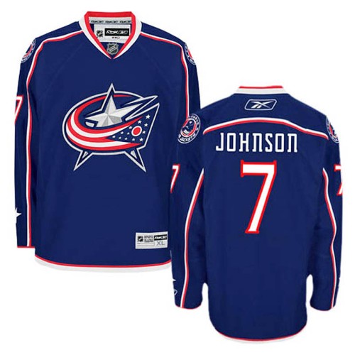 Jack Johnson #7 Navy Blue Home Jersey
