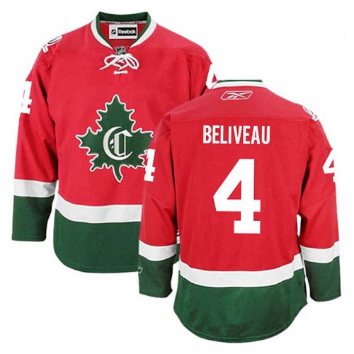 Jean Beliveau #4 Red Alternate New CD Jersey